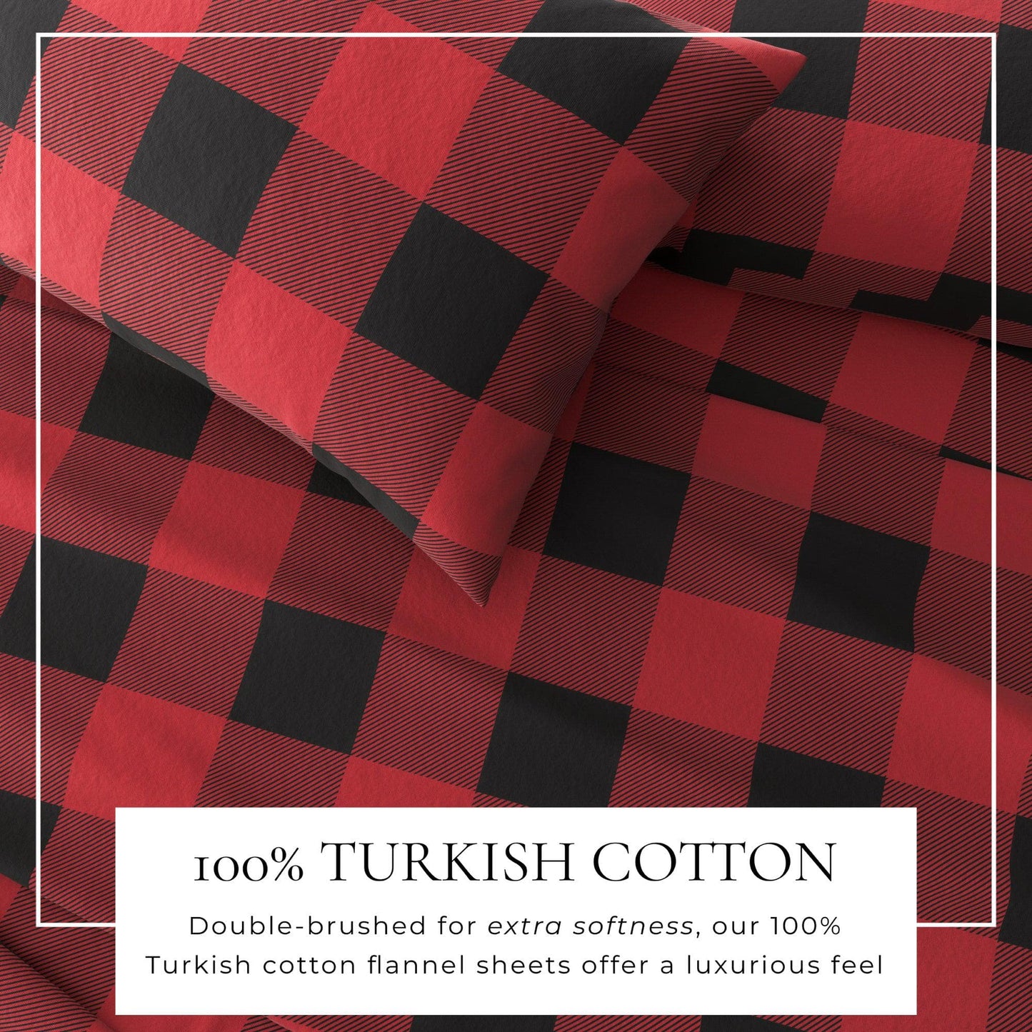 Belle Collection Turkish Cotton Flannel Sheet