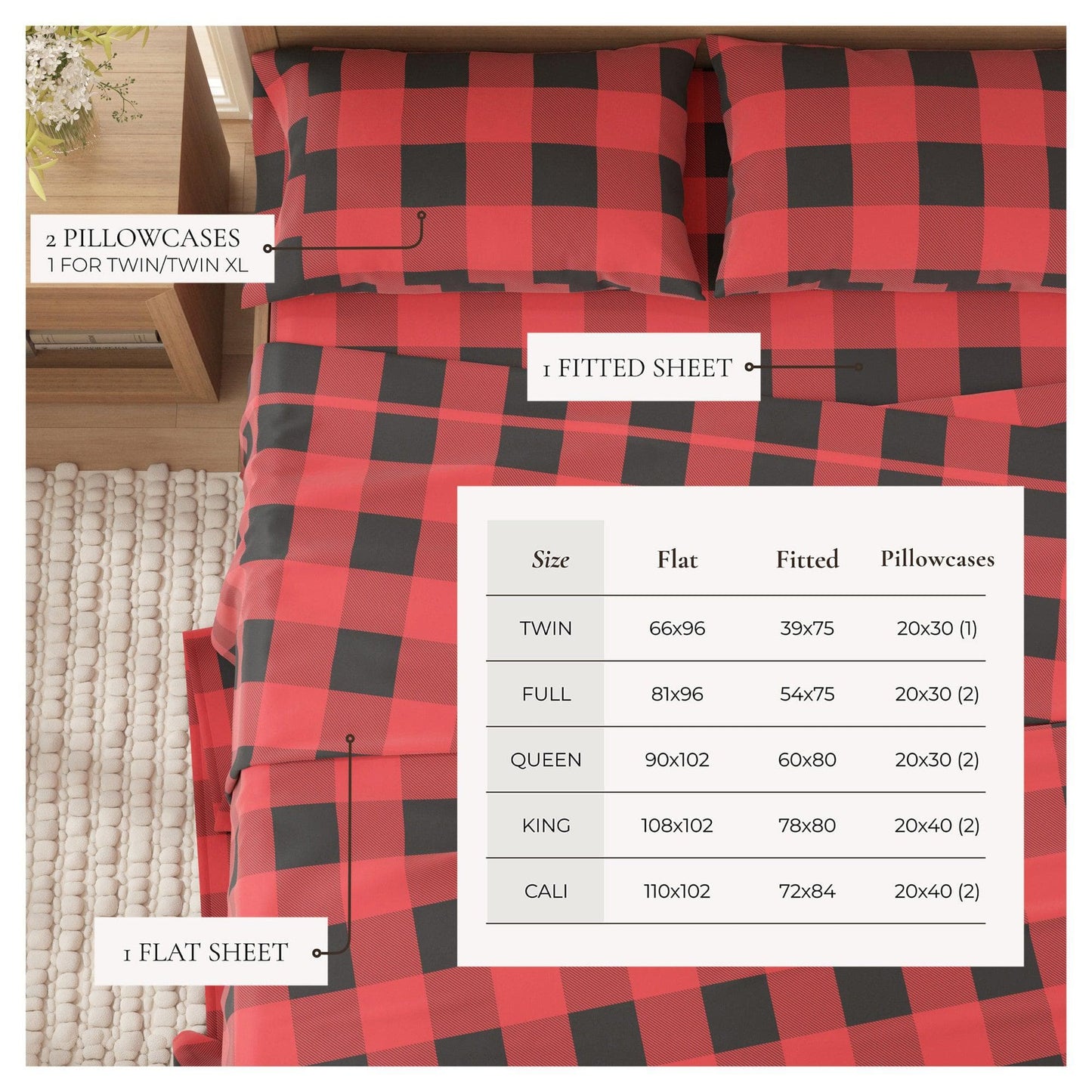 Belle Collection Turkish Cotton Flannel Sheet