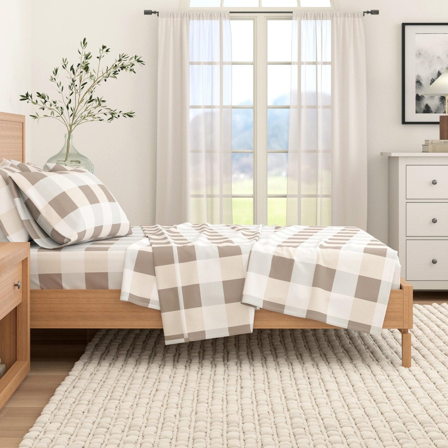 Belle Collection Turkish Cotton Flannel Sheet