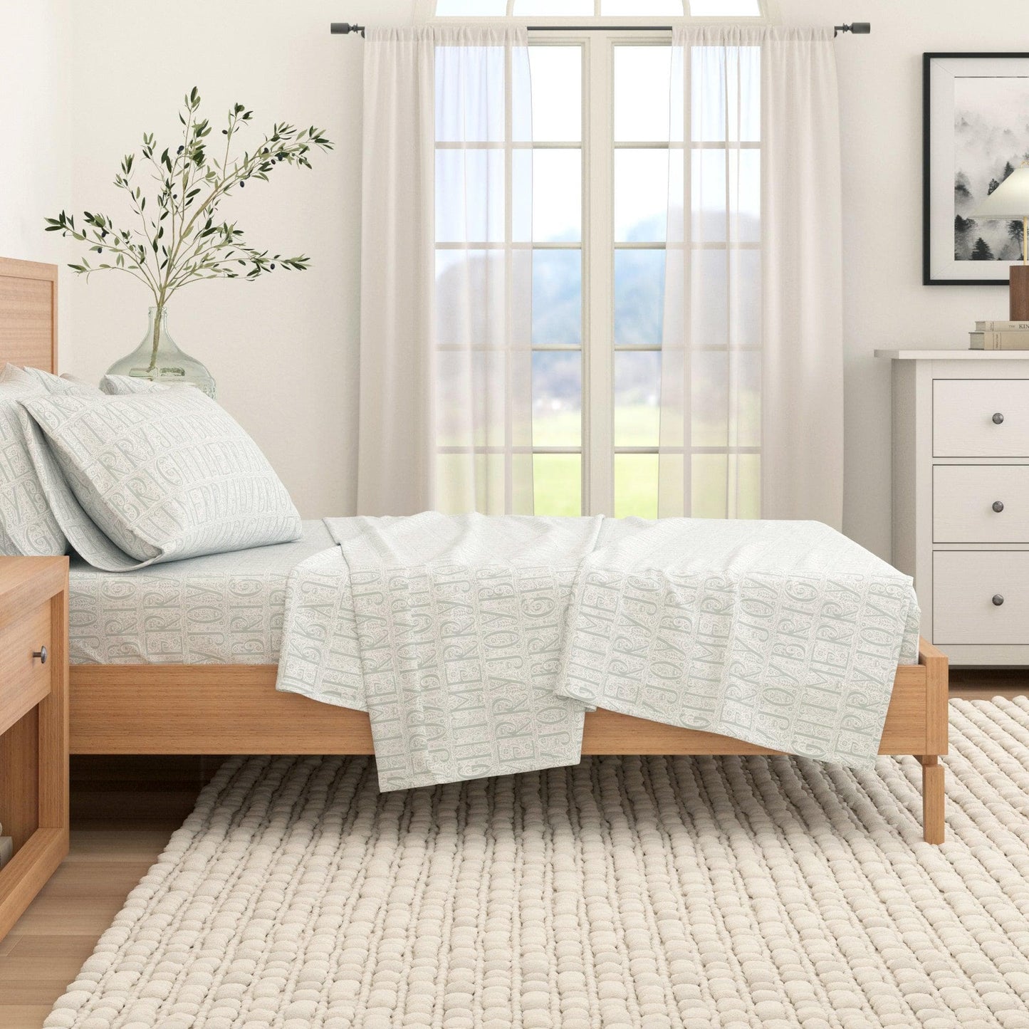 Belle Collection Turkish Cotton Flannel Sheet