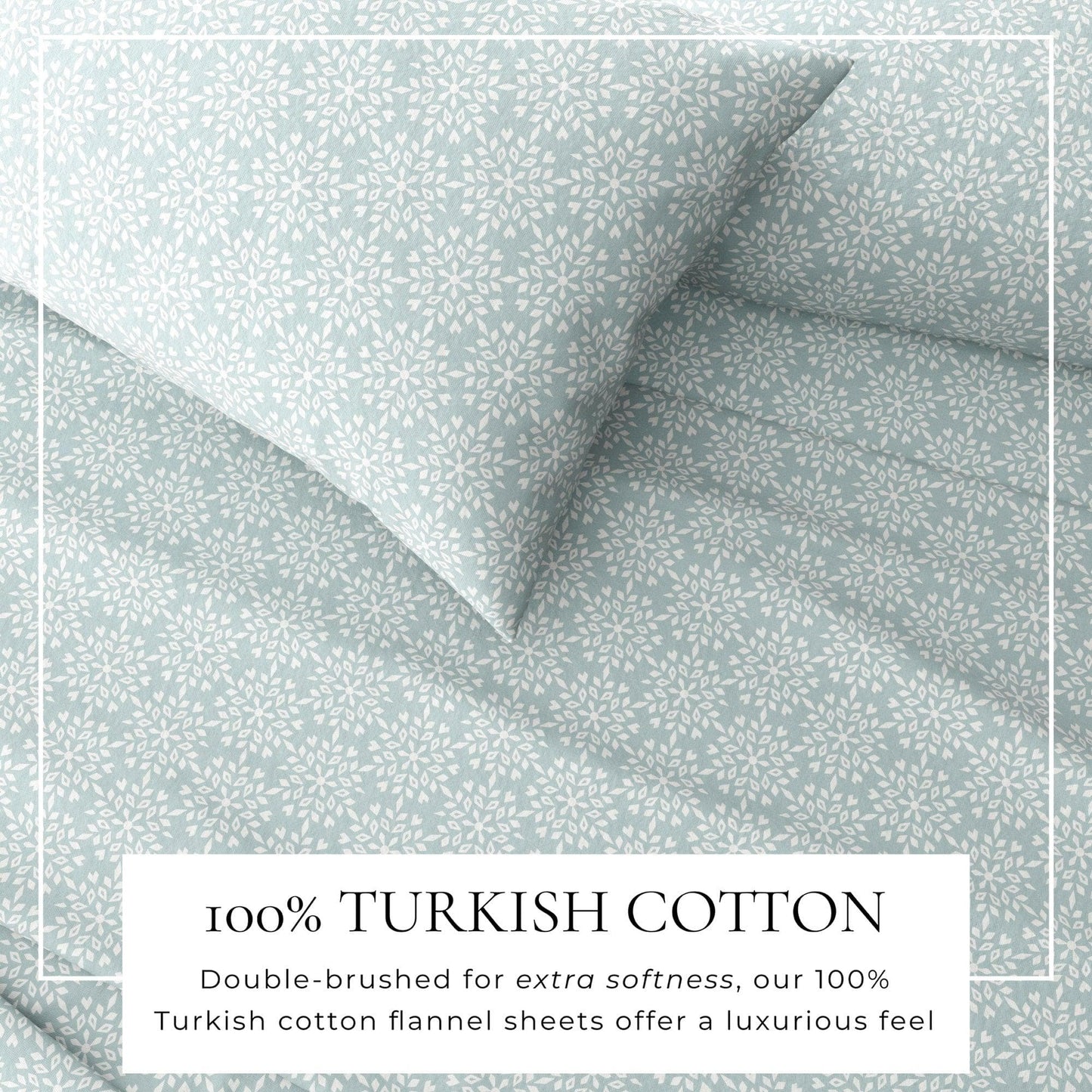 Belle Collection Turkish Cotton Flannel Sheet