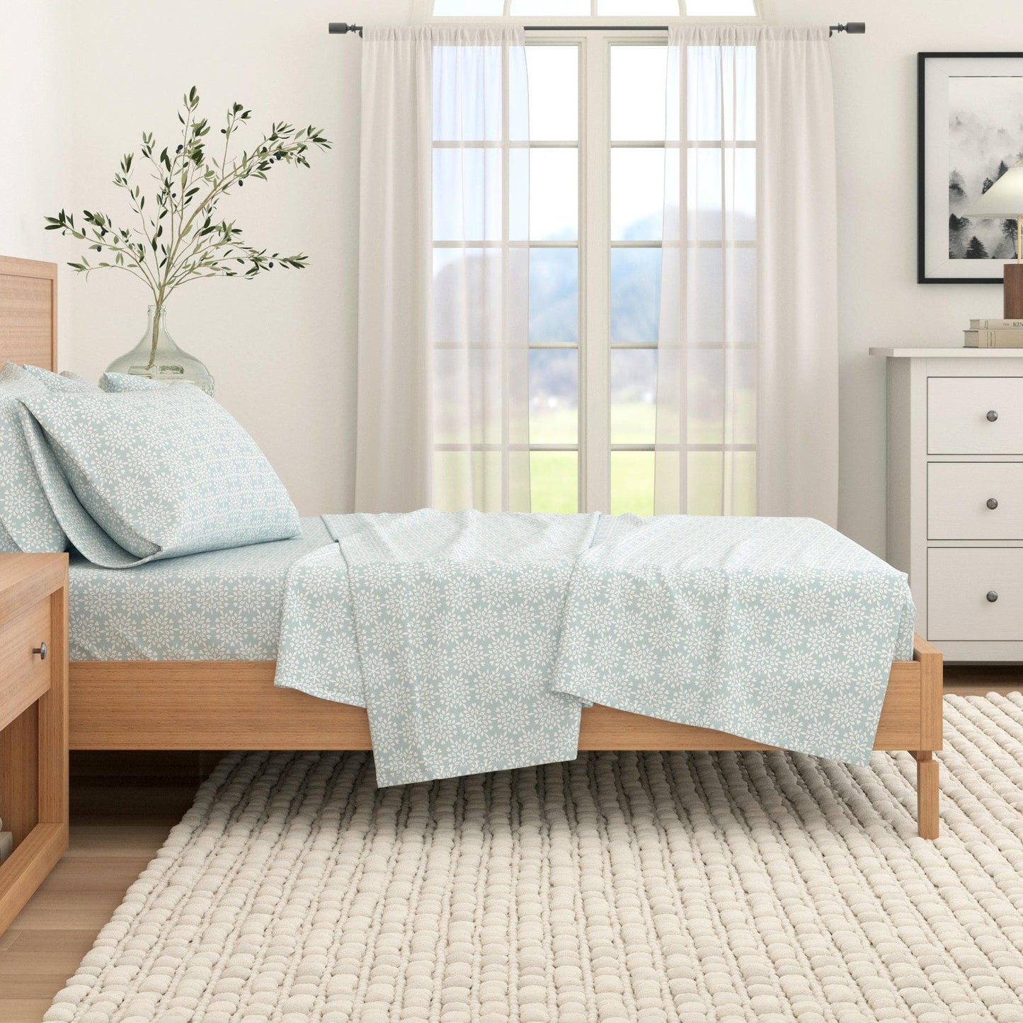 Belle Collection Turkish Cotton Flannel Sheet