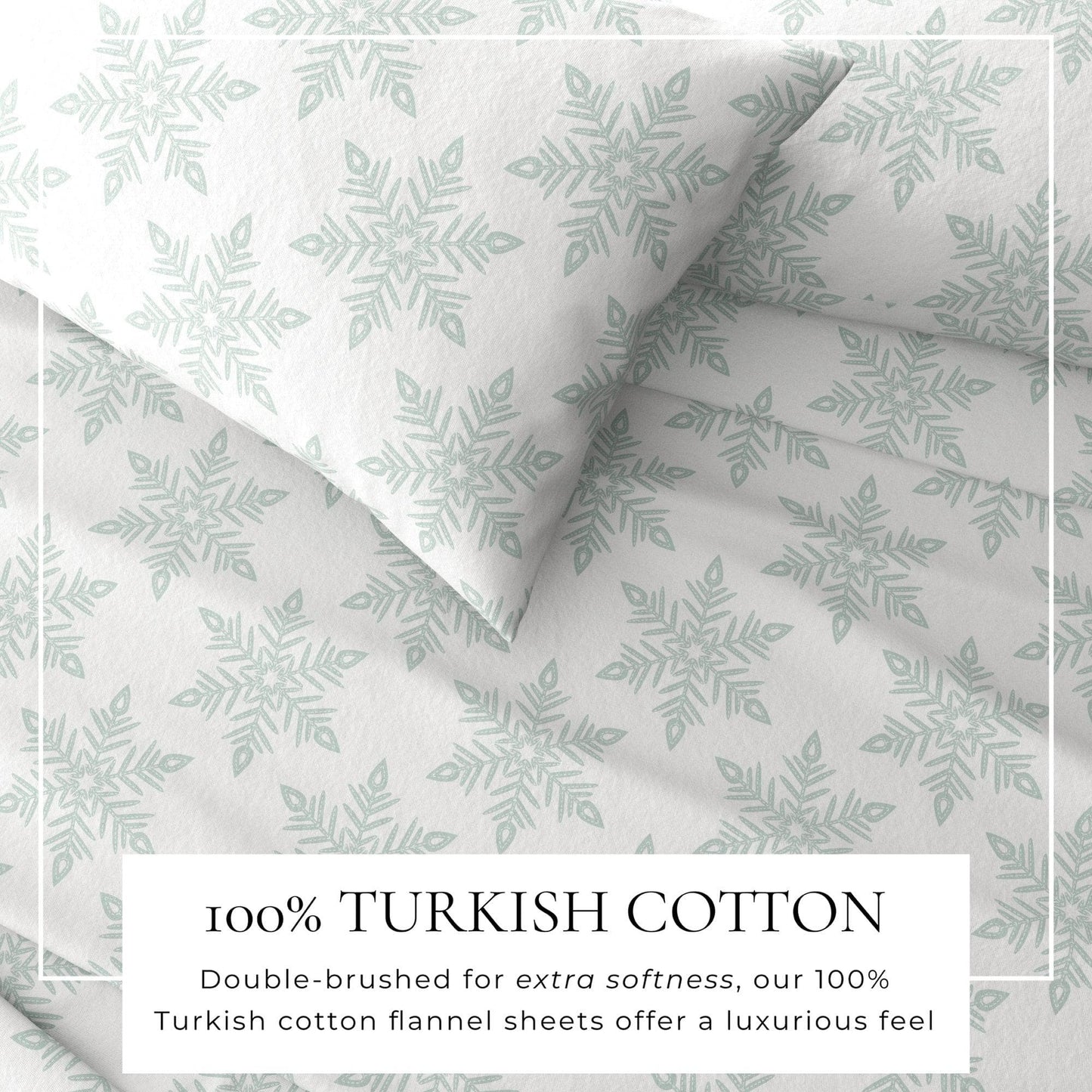 Belle Collection Turkish Cotton Flannel Sheet
