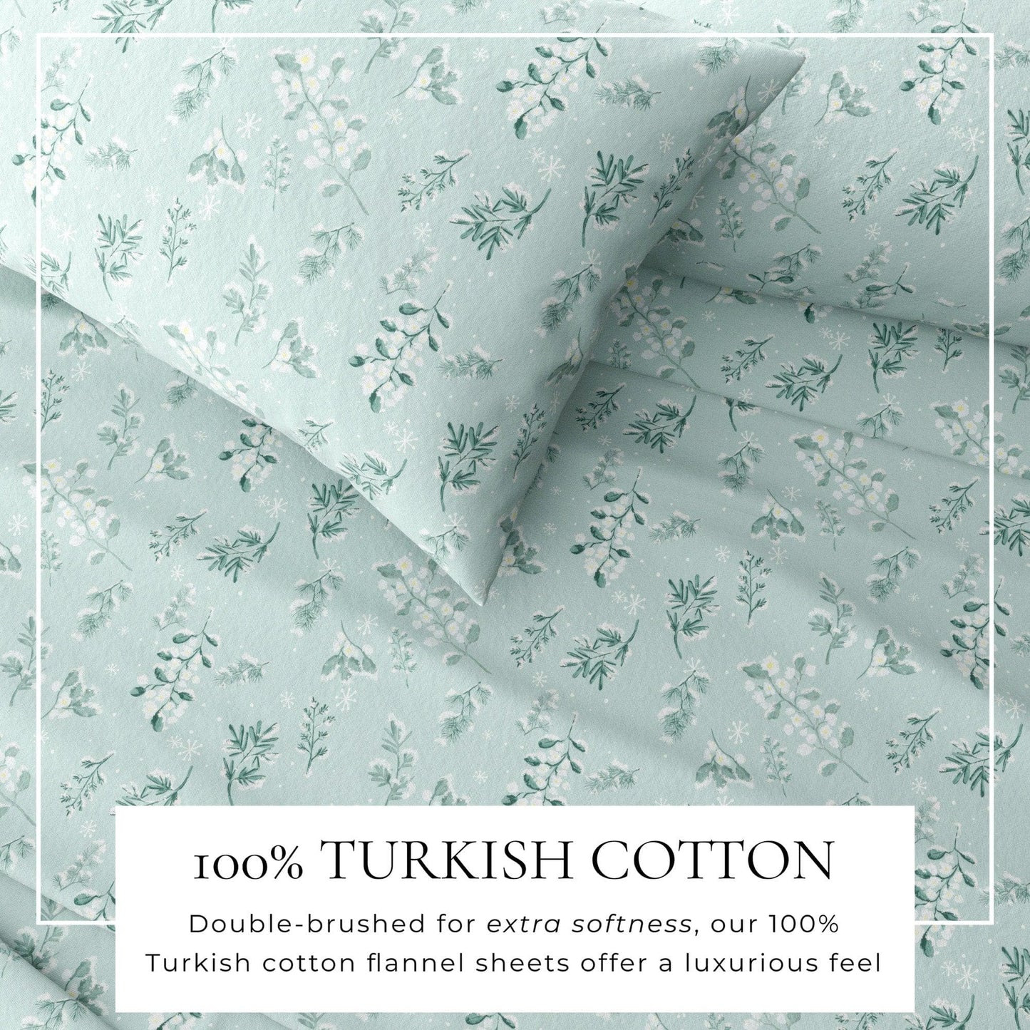 Belle Collection Turkish Cotton Flannel Sheet