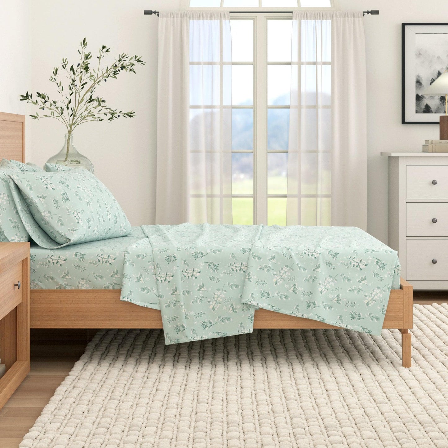 Belle Collection Turkish Cotton Flannel Sheet
