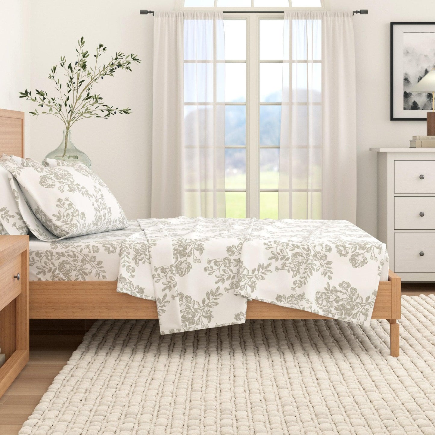 Belle Collection Turkish Cotton Flannel Sheet