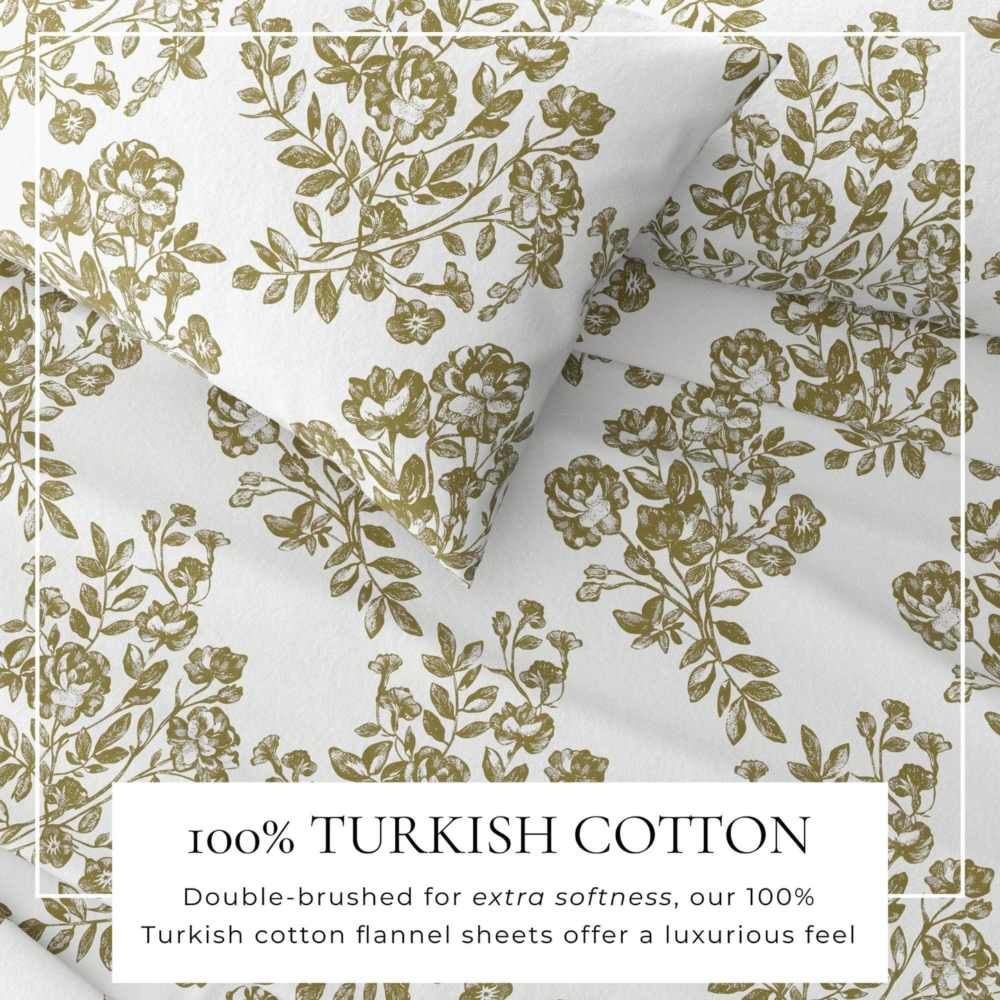Belle Collection Turkish Cotton Flannel Sheet