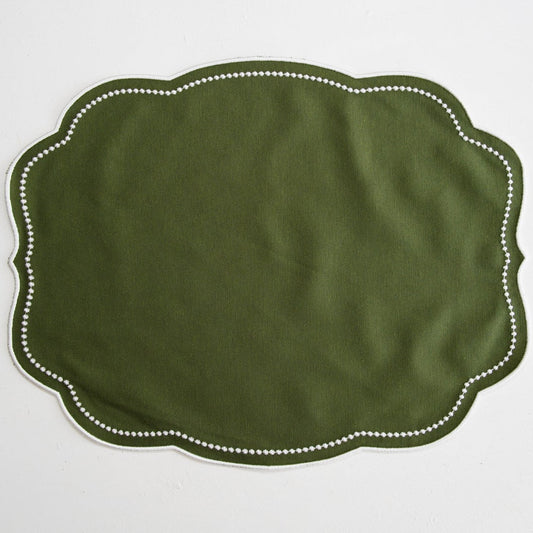Mireli Green Cotton Placemat & Napkin Set