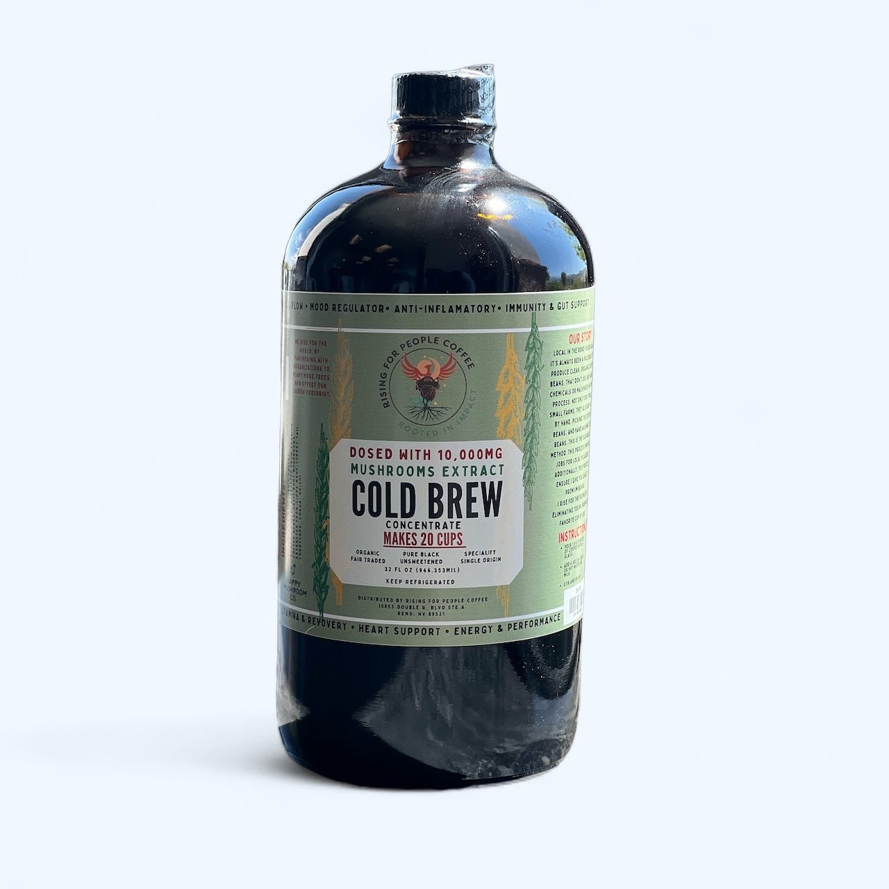 Happy Mushroom Concentrate Cold Brew Coffee