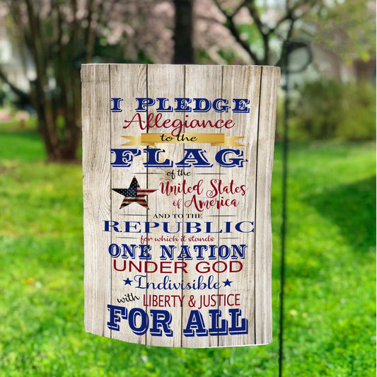 I Pledge Allegiance Garden Flag