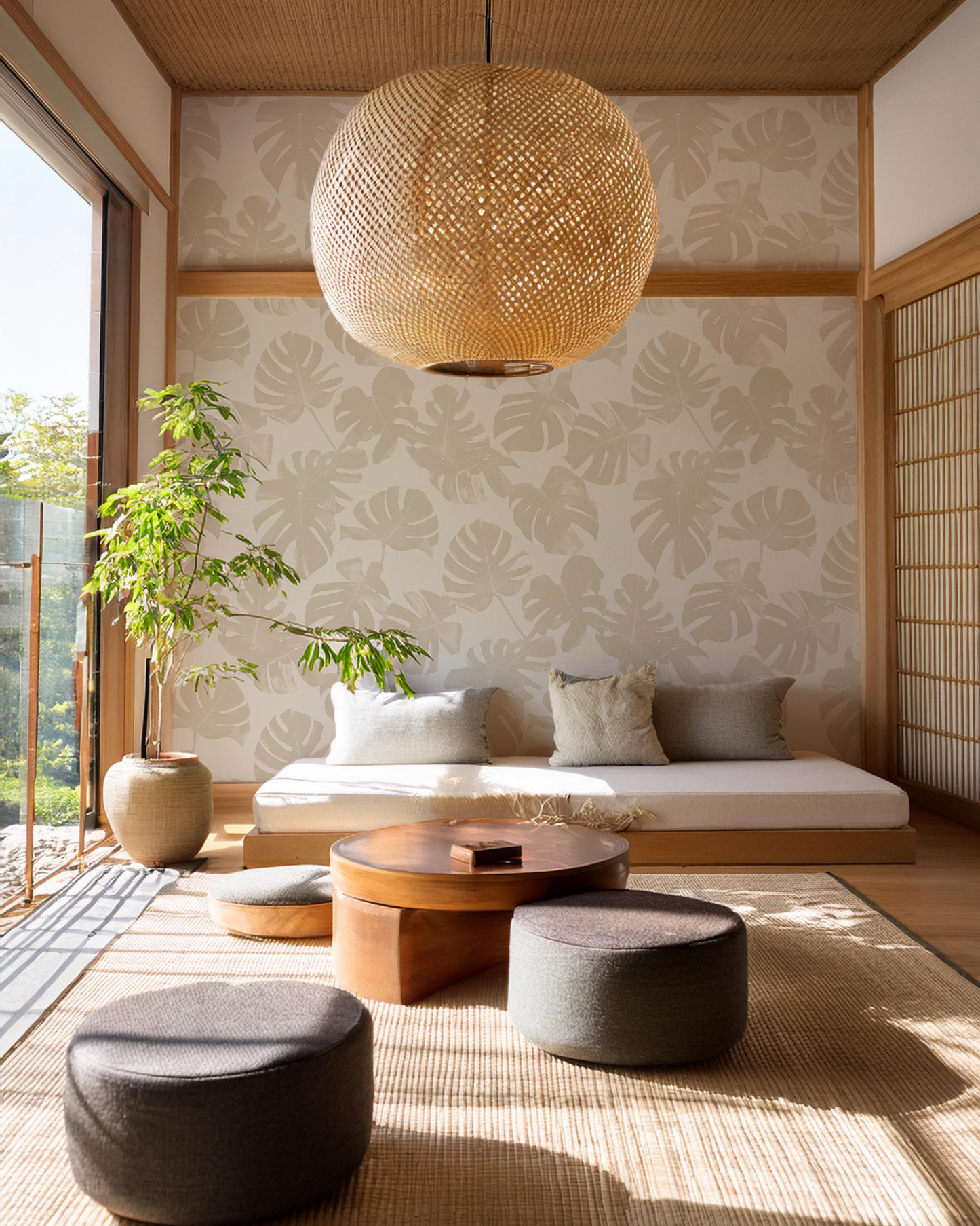 Monstera Leaf Wallpaper