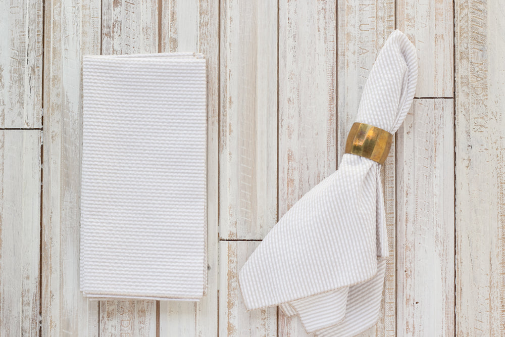 Seersucker Striped Napkins