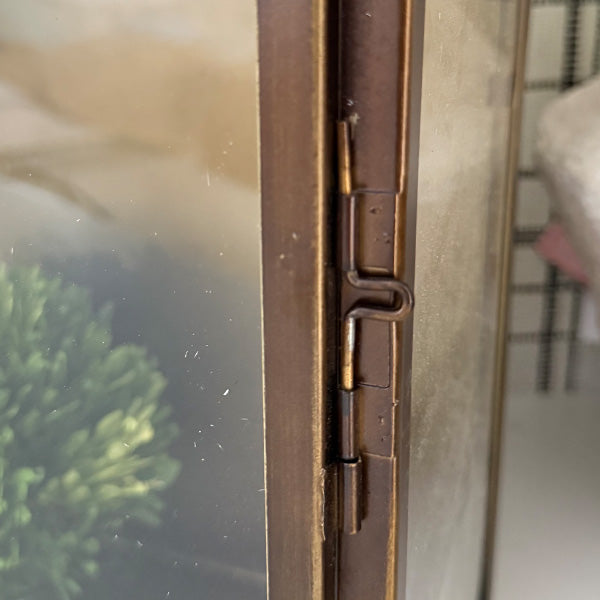 Vera Rustic Bronze Tempered Glass Lanterns