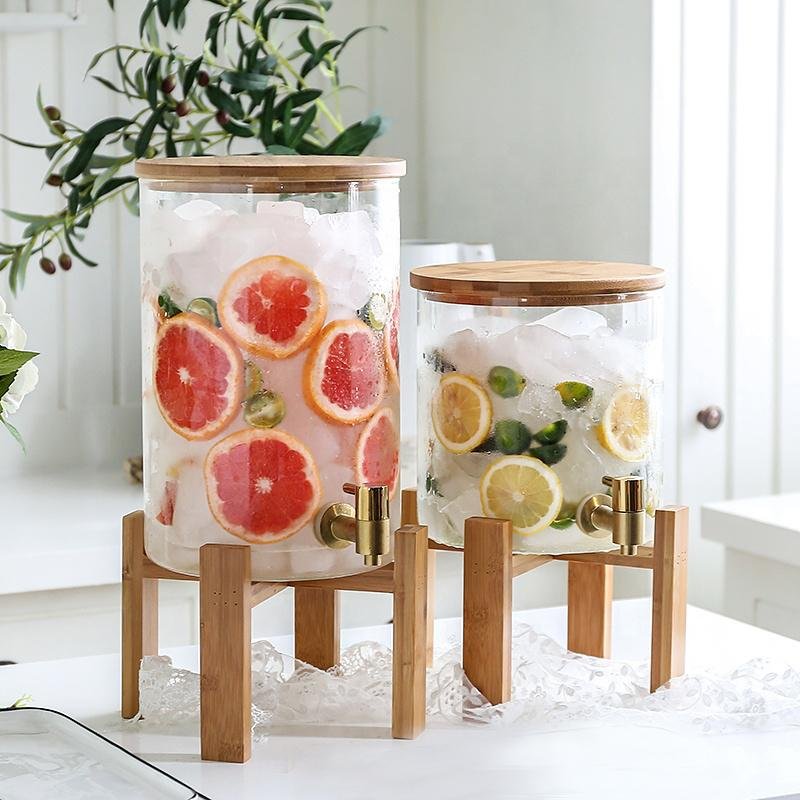 Elodie Glass Drink Dispenser + Stand