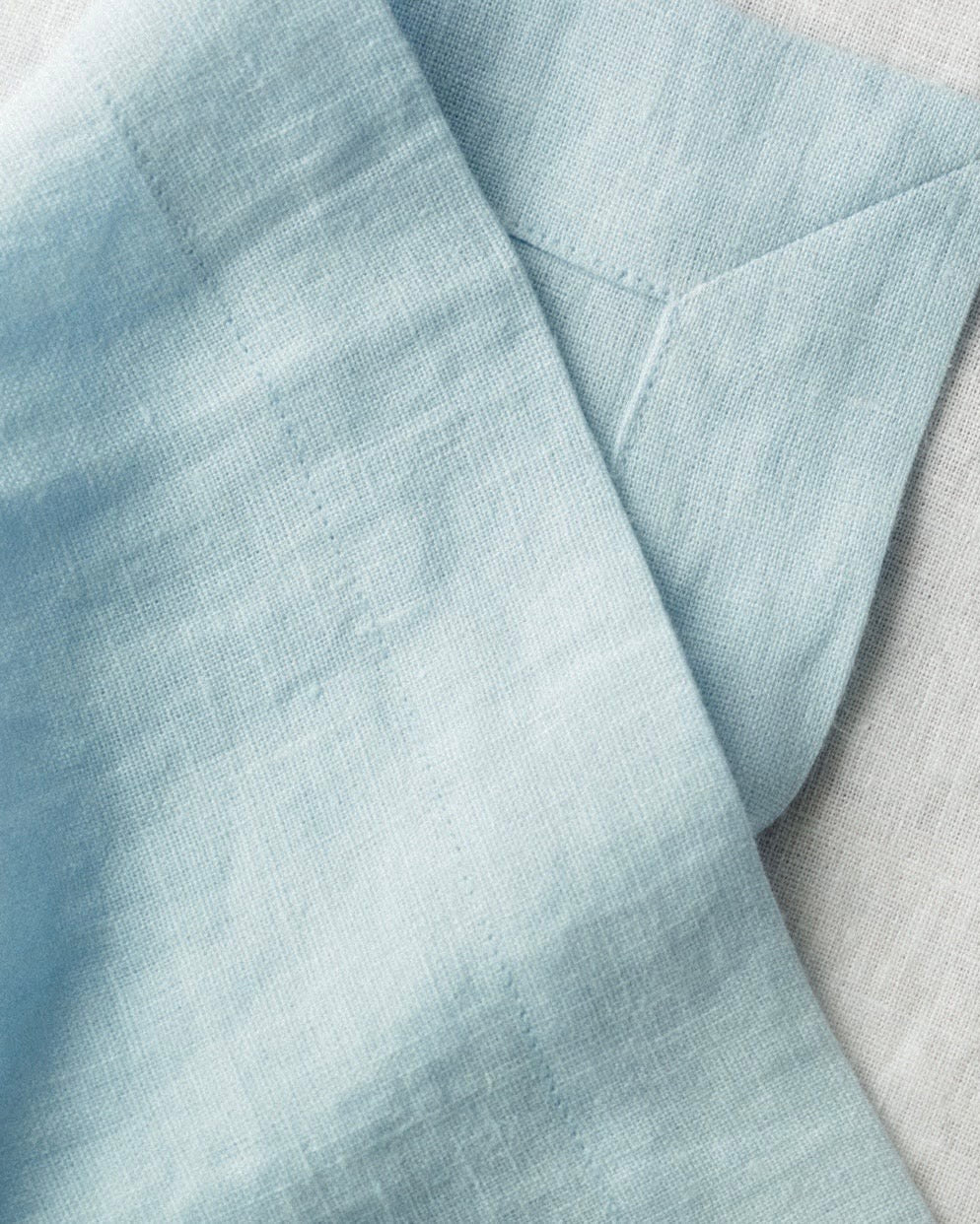 Skye Blue Linen Table Runner