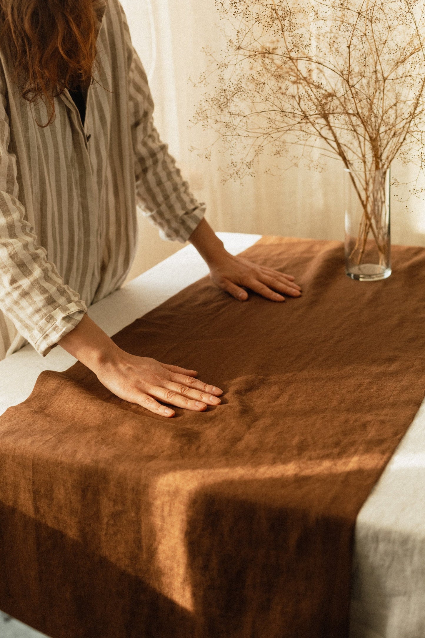 Lara Soft Linen Table Runners