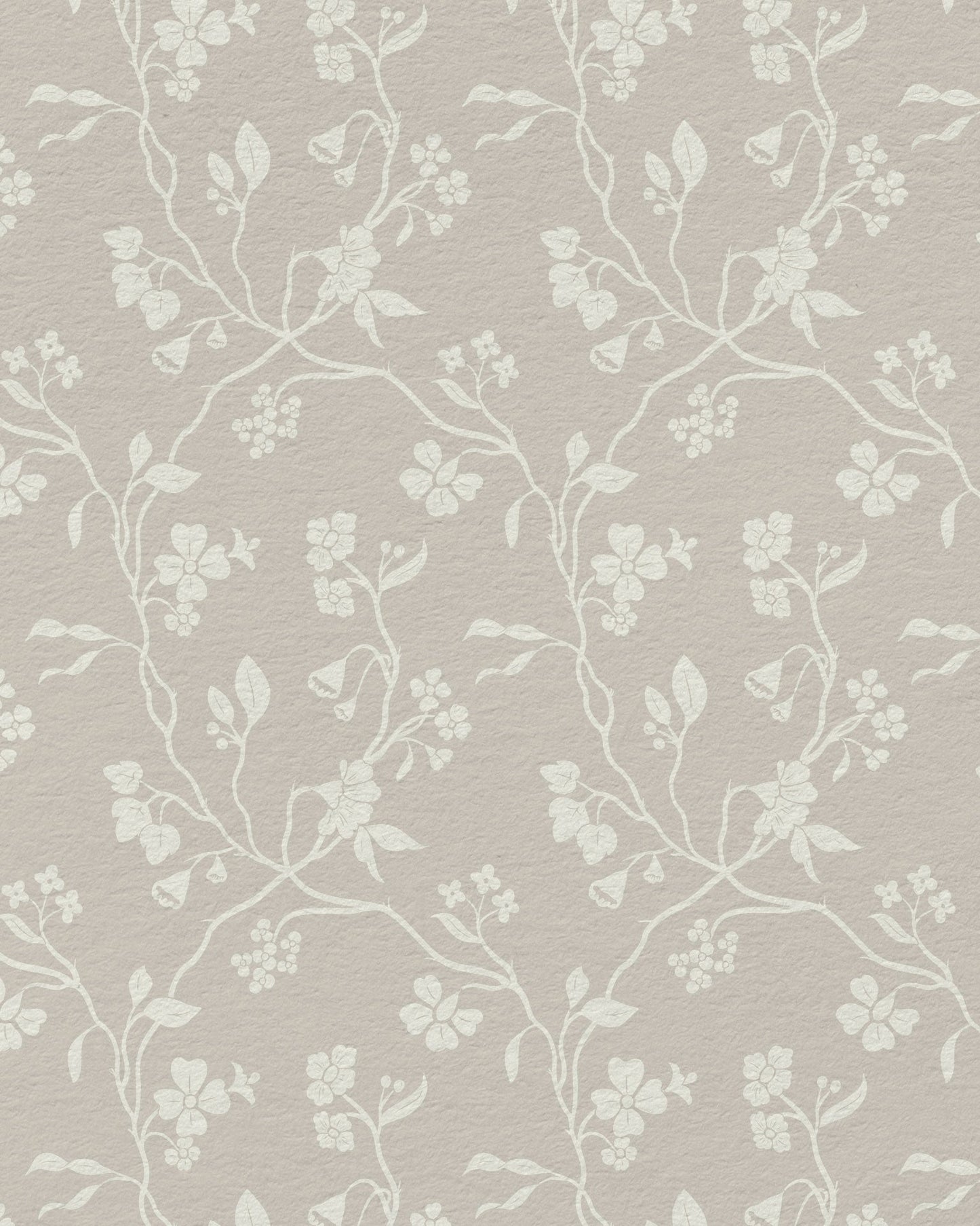 Lunaria Vine Wallpaper in Weathered Clay