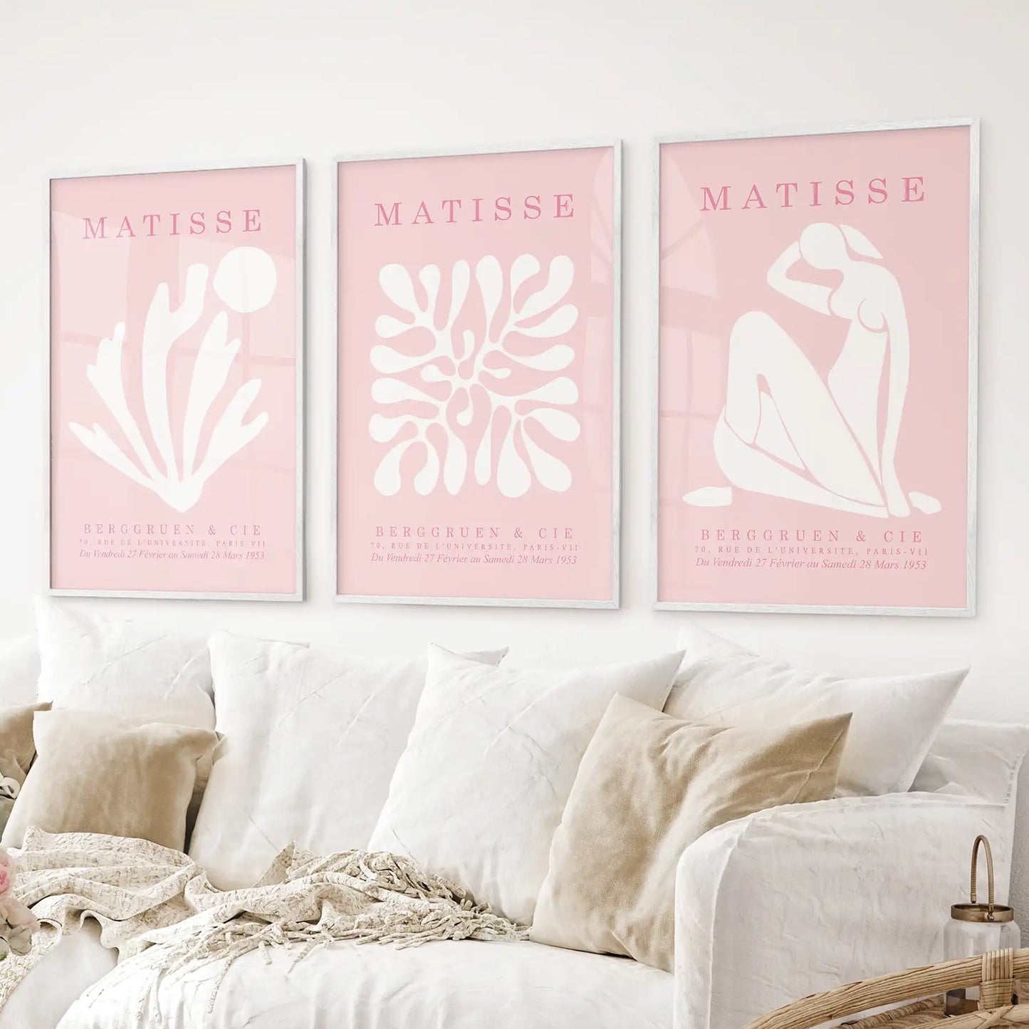 Pink Matisse Cutouts Wall Art