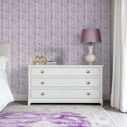Avery Lilac Weave Wallpaper X Simply Katie Lynn