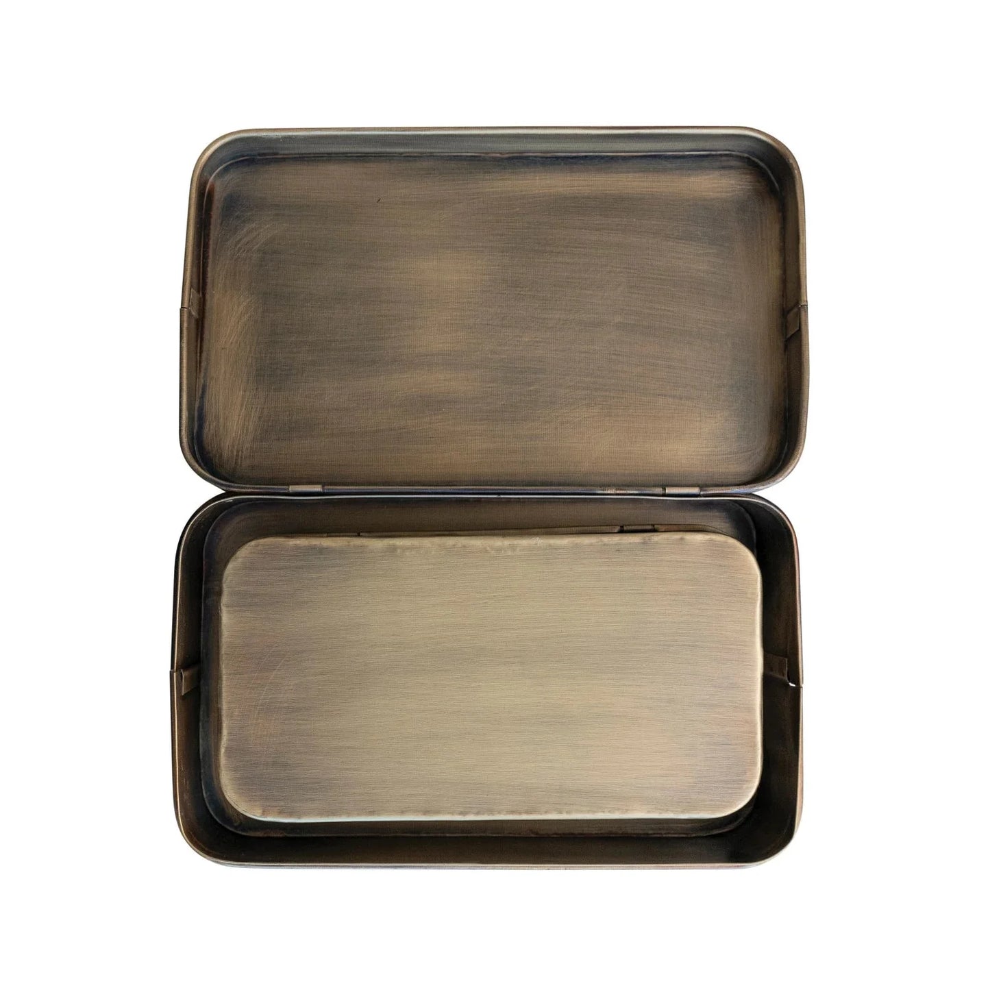 Elodie Antique Brass Metal Boxes