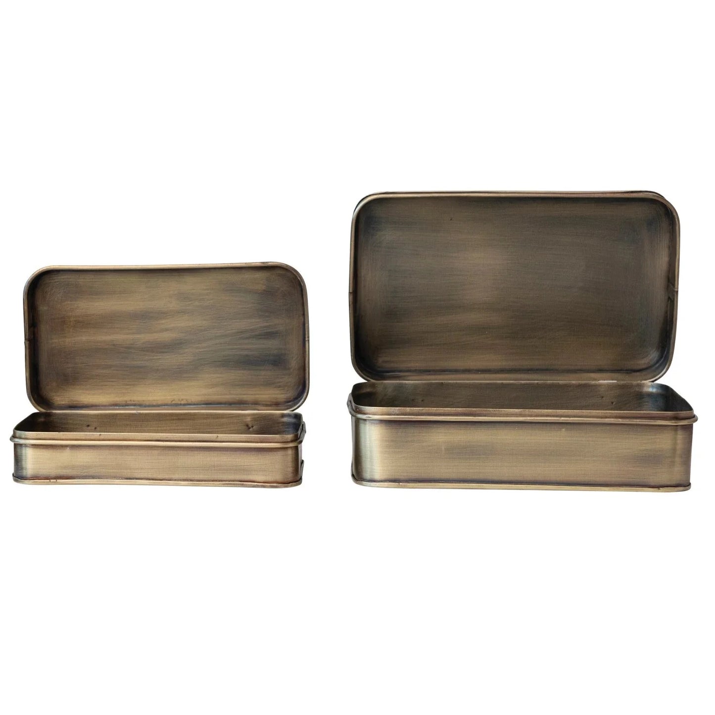 Elodie Antique Brass Metal Boxes