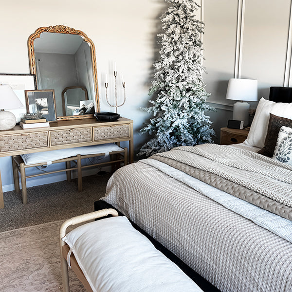 Vintage Inspired Gold Mirror