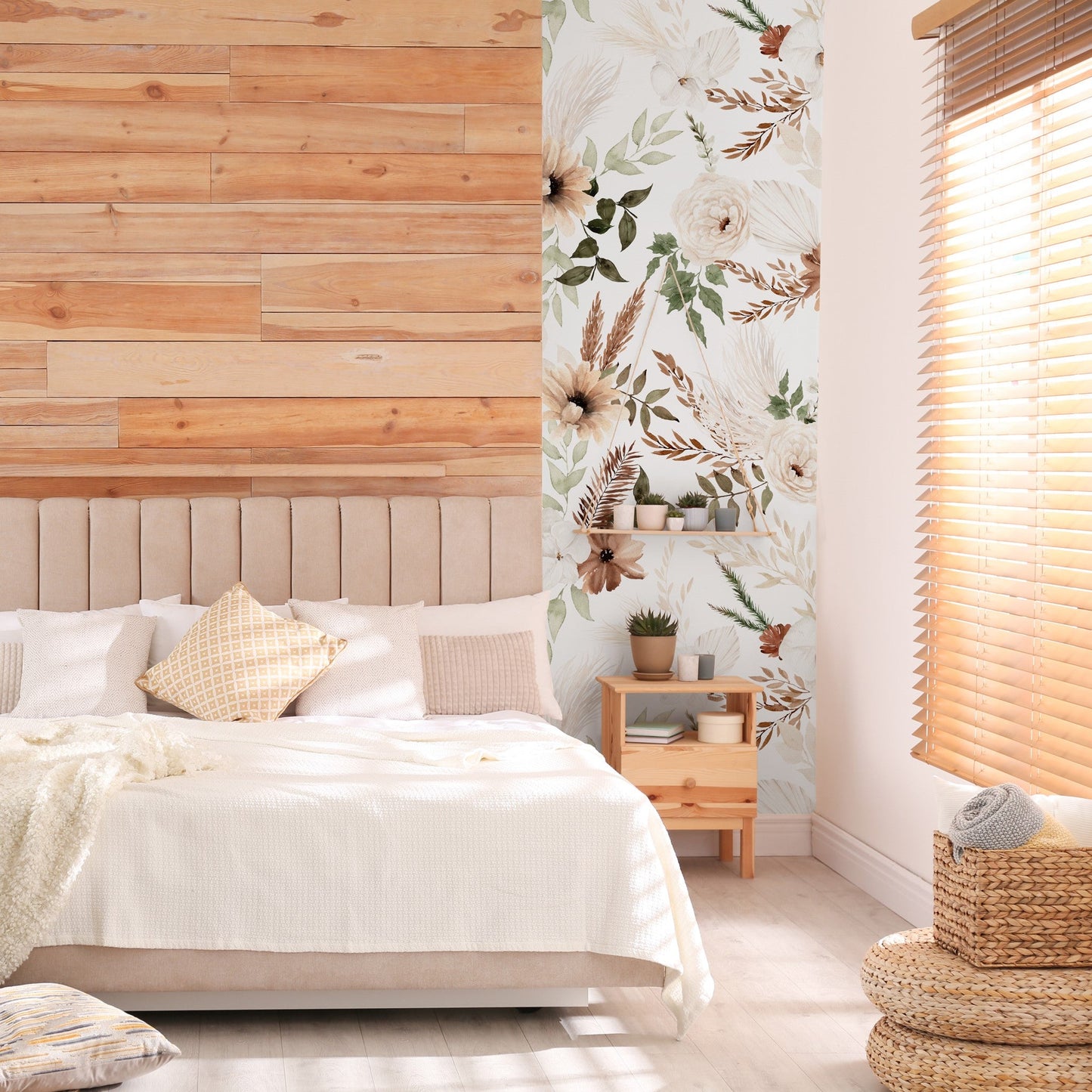 Ana (White) Wallpaper - 6 FT H X 22 FT W
