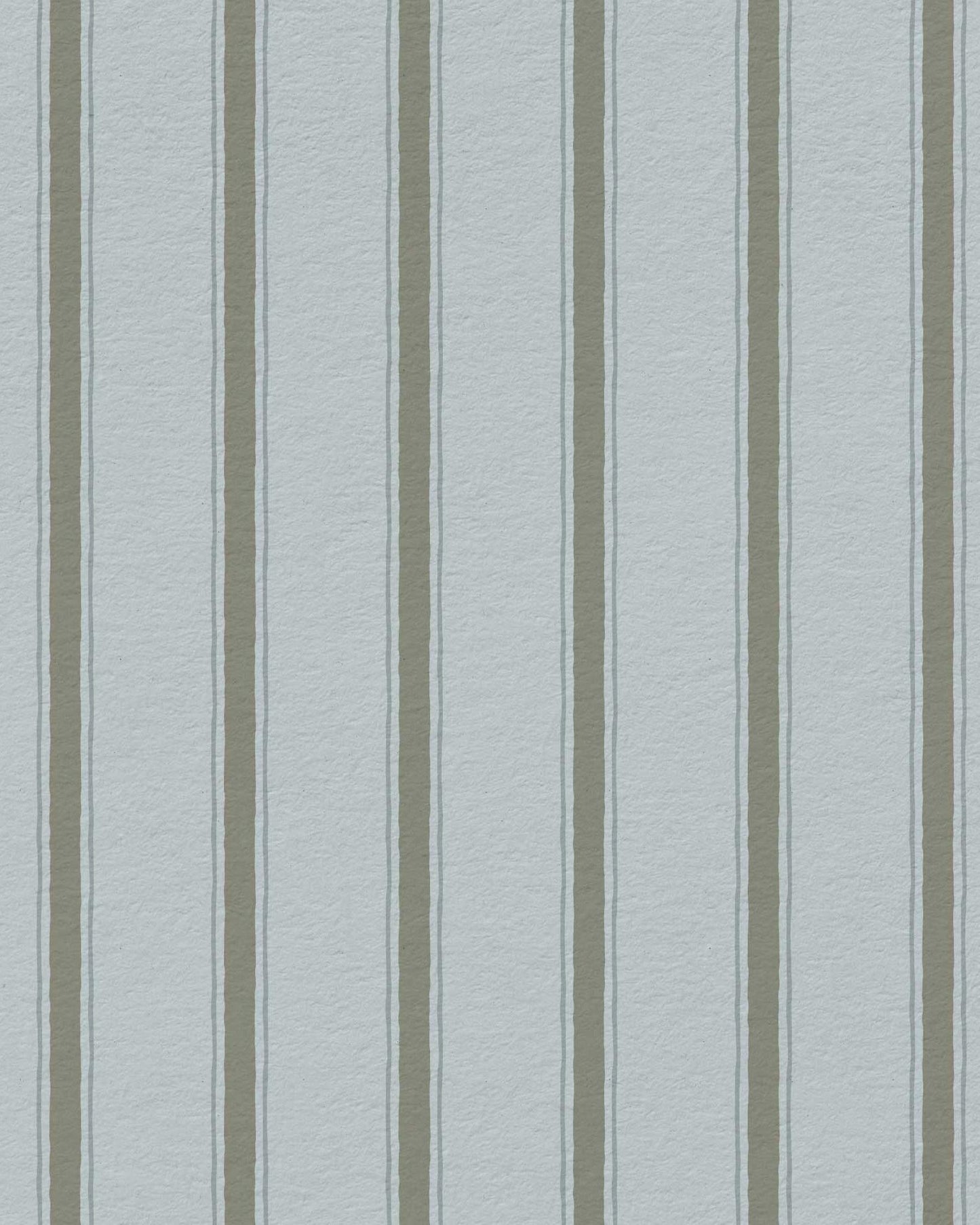 Moulding Line Wallpaper in Stone Blue