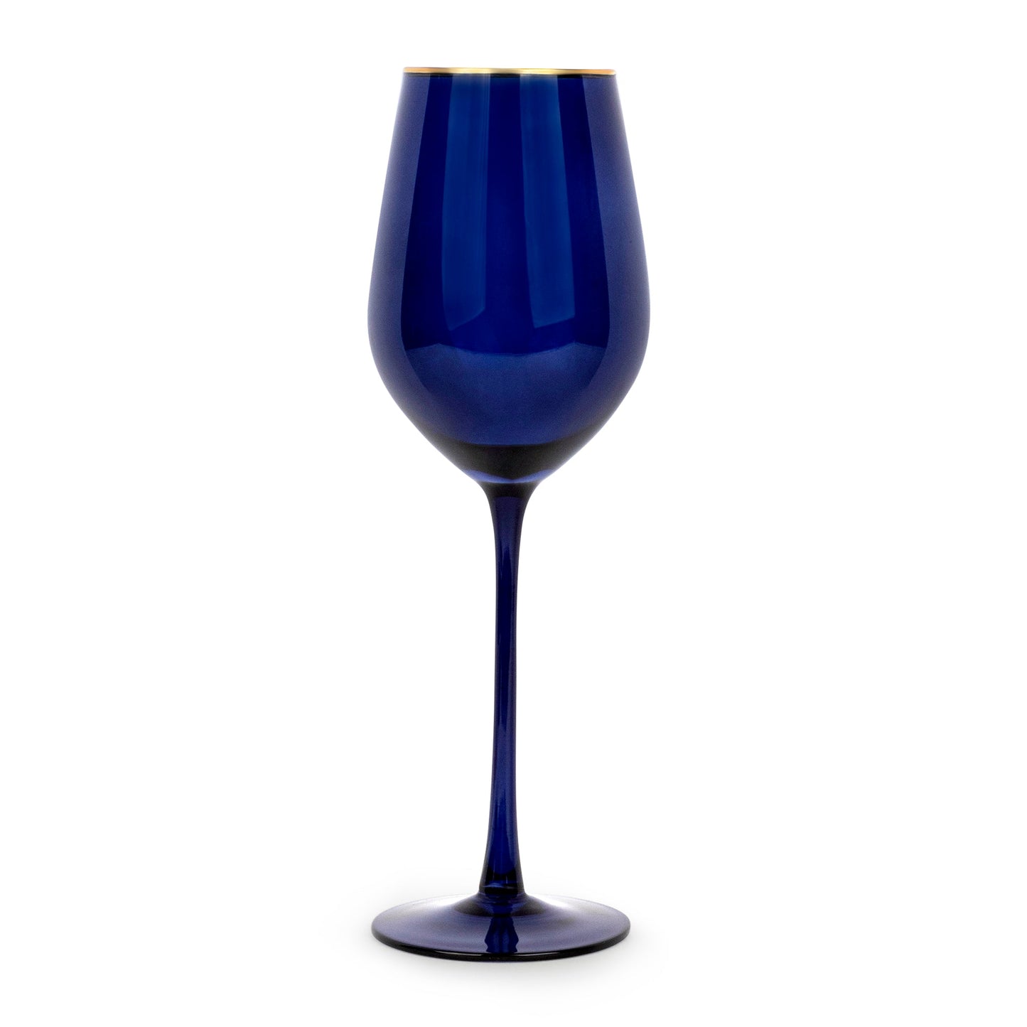 Navy Gloss Wine Glasses
