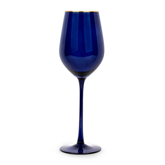 Navy Gloss Wine Glasses