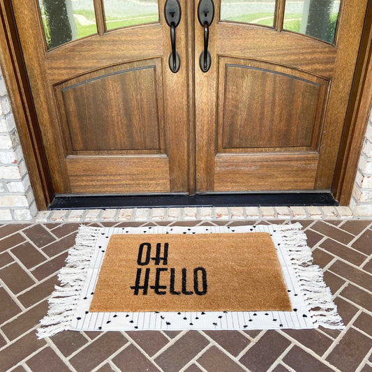 Modern Farmhouse Tassel Rug