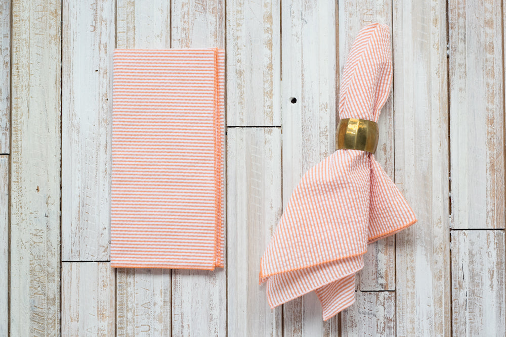 Seersucker Striped Napkins
