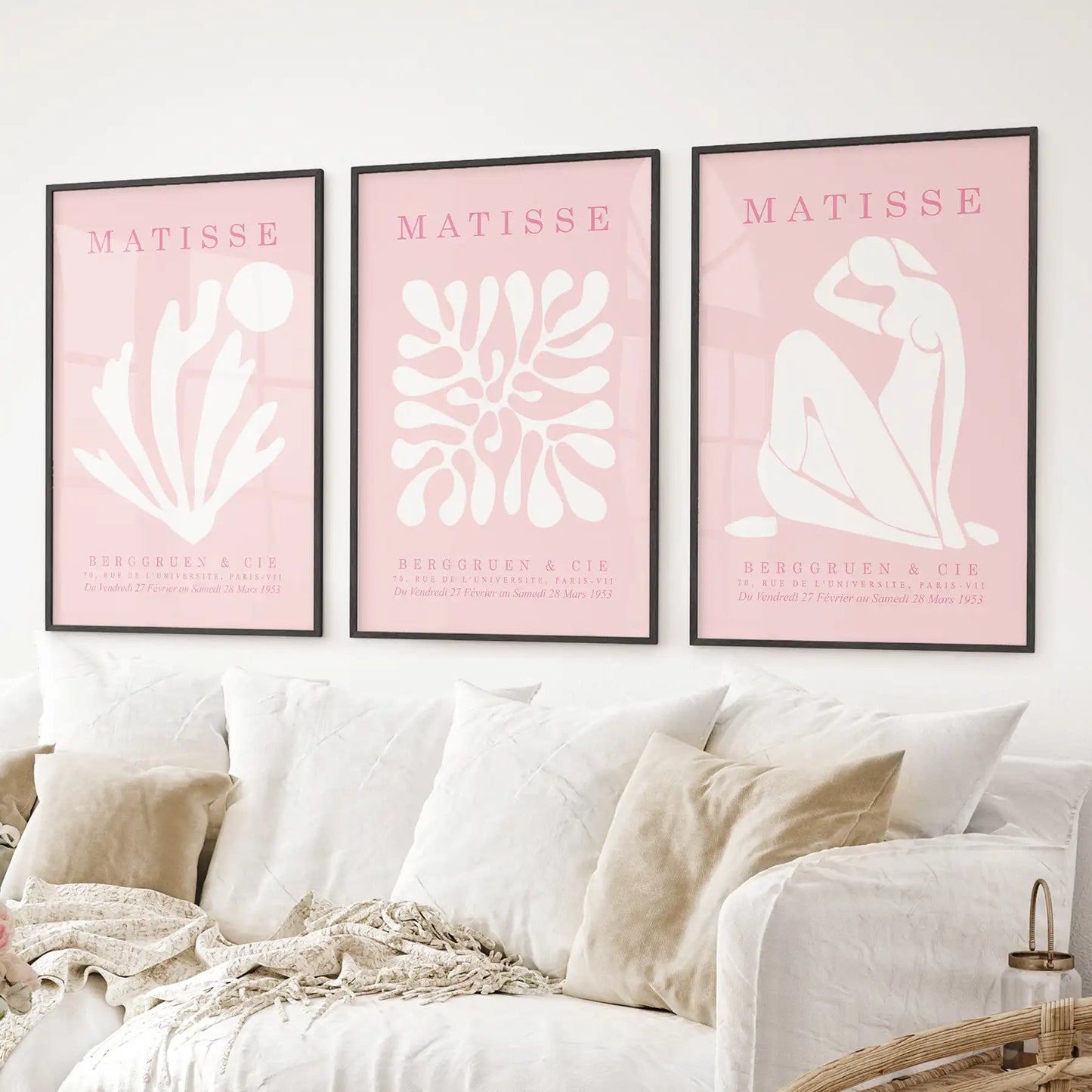 Pink Matisse Cutouts Wall Art