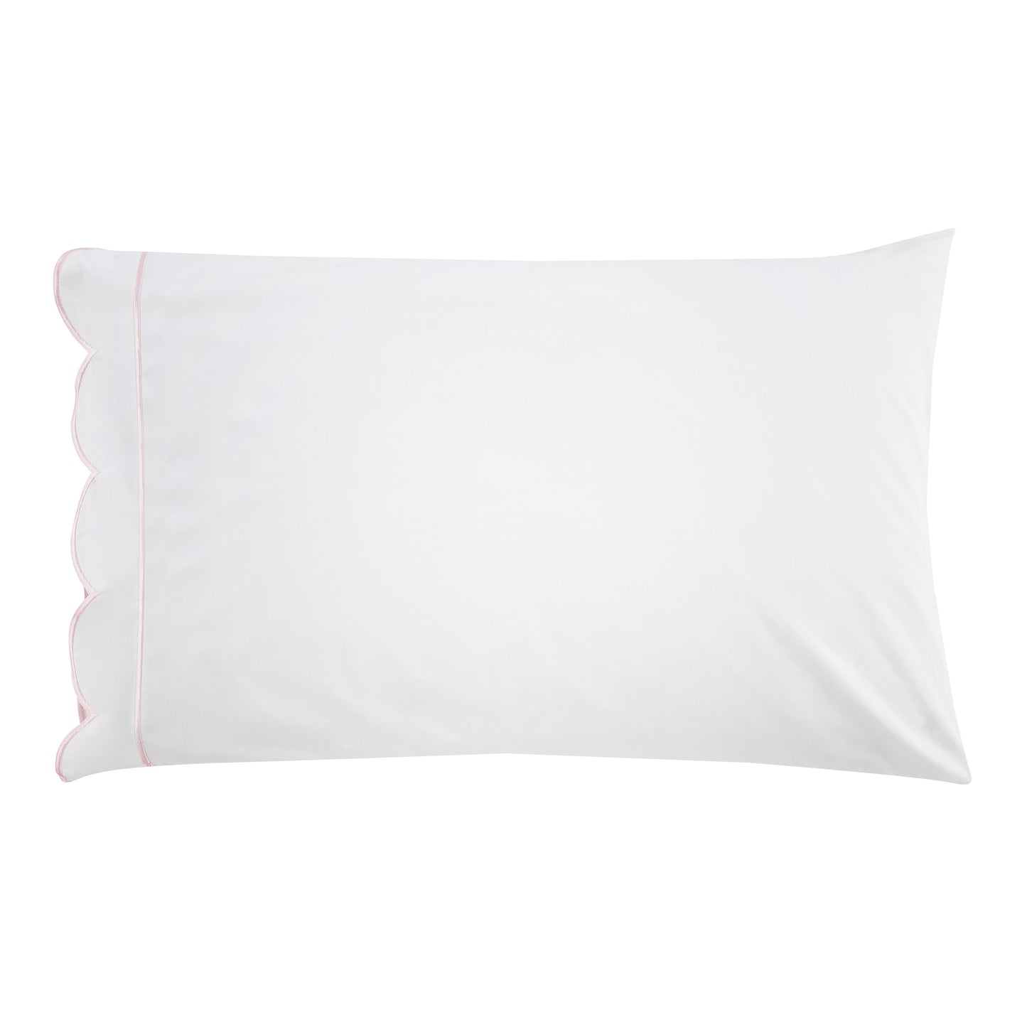 Scallop Frame Embroidered Cotton Sheet Set