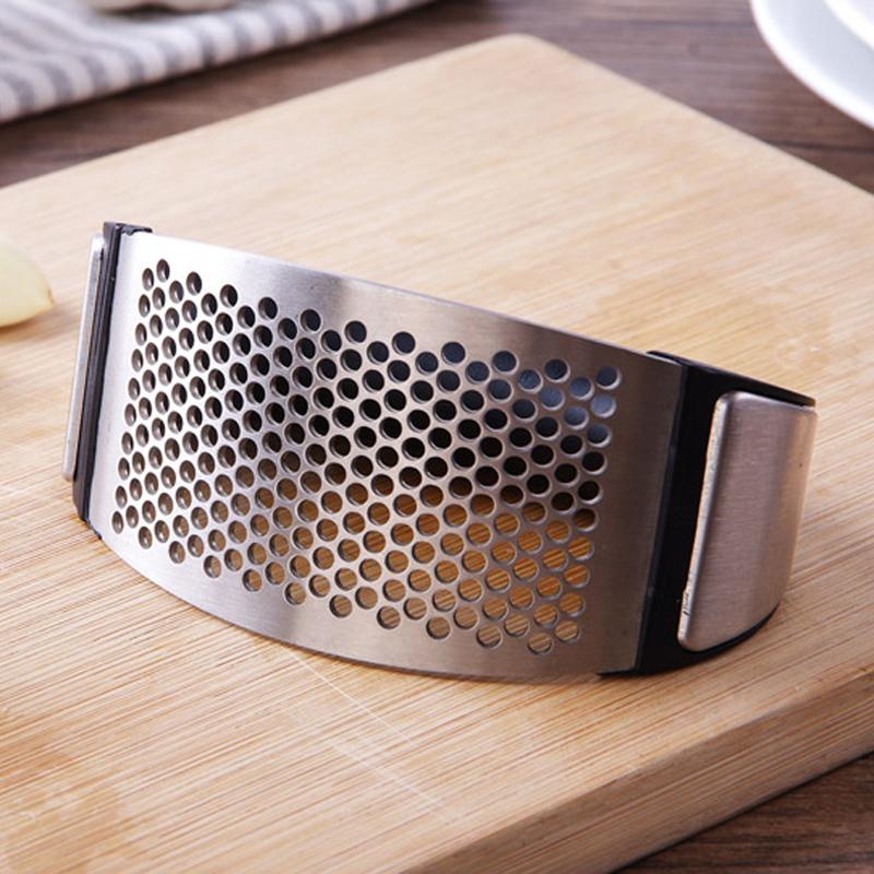Kiva Stainless Steel Garlic Press