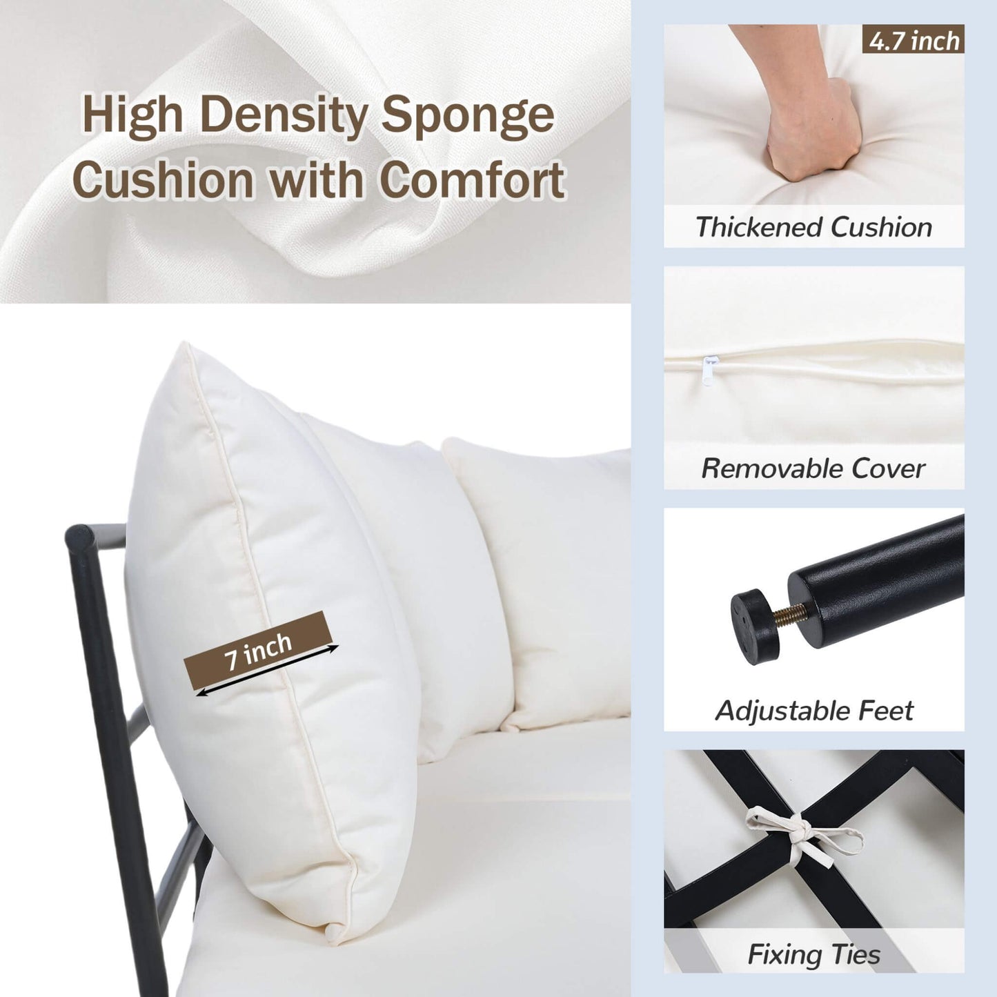 Alora Premium Half-Moon All-Weather Outdoor Furniture Set
