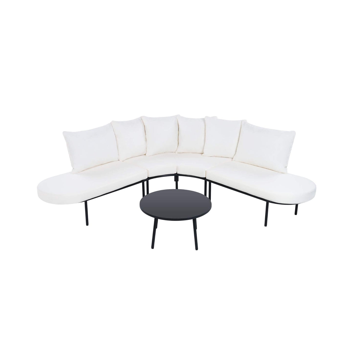 Alora Premium Half-Moon All-Weather Outdoor Furniture Set