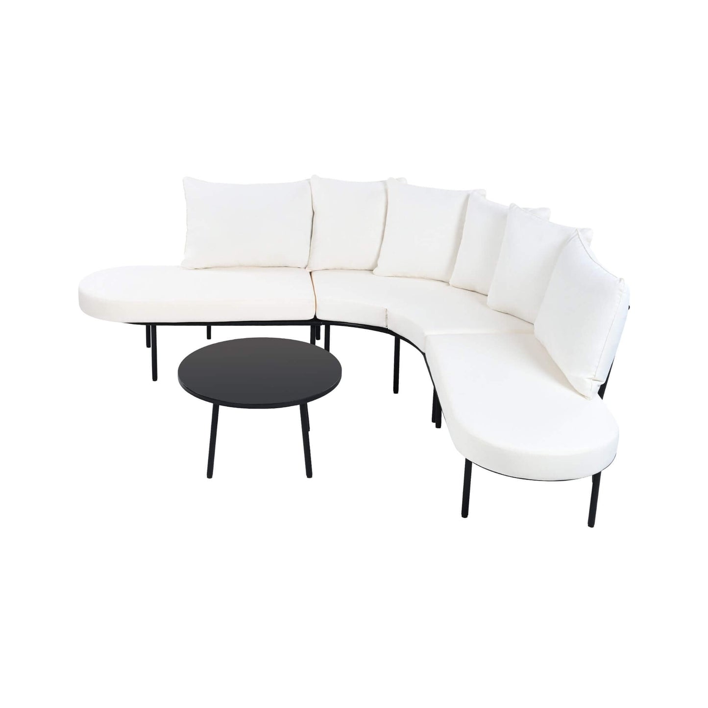 Alora Premium Half-Moon All-Weather Outdoor Furniture Set