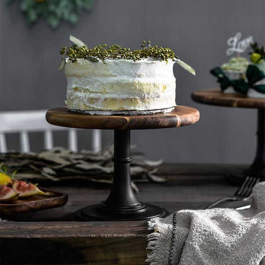 Tallia European Wooden Cake Tray