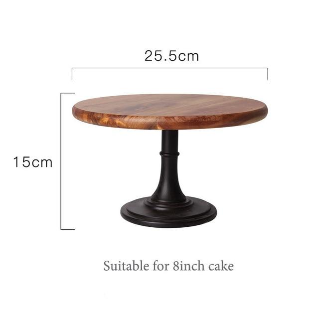 Tallia European Wooden Cake Tray