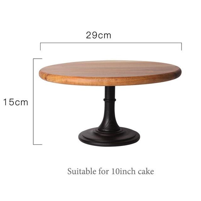 Tallia European Wooden Cake Tray