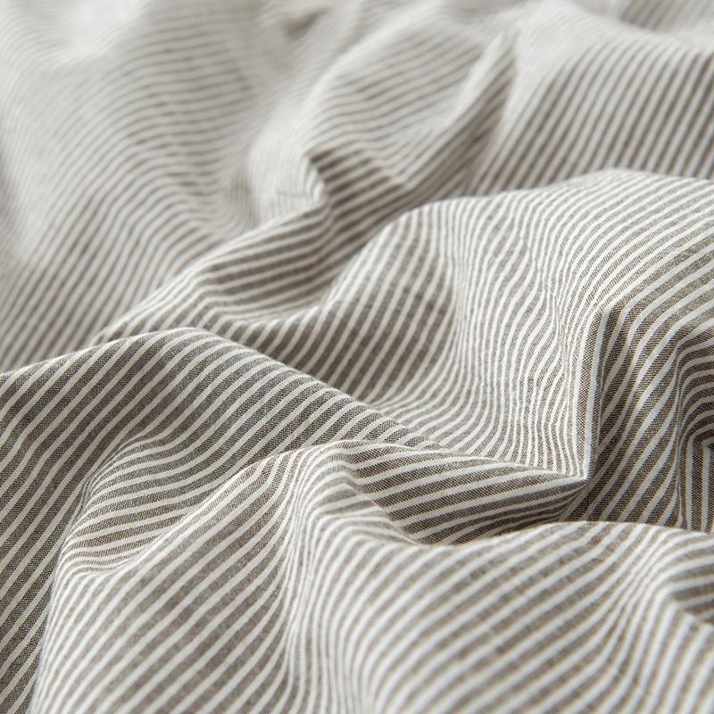 Olivia Stripe Ultra-Soft Duvet Cover Set 100% Washed Cotton