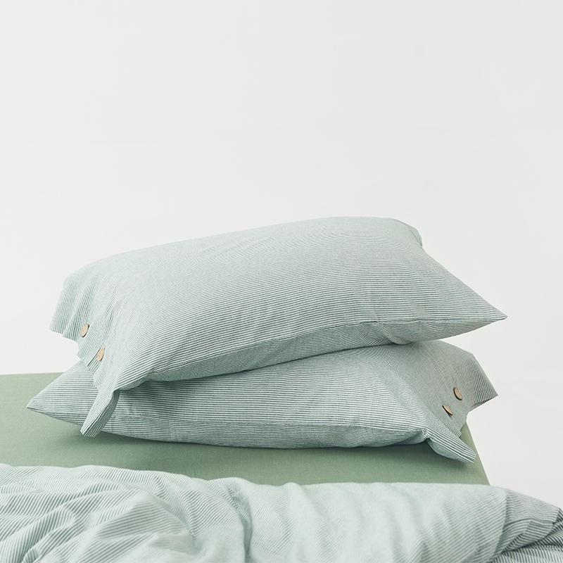 Olivia Stripe Ultra-Soft Duvet Cover Set 100% Washed Cotton