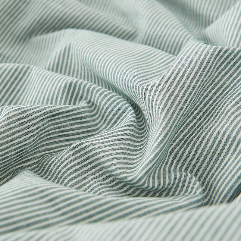 Olivia Stripe Ultra-Soft Duvet Cover Set 100% Washed Cotton