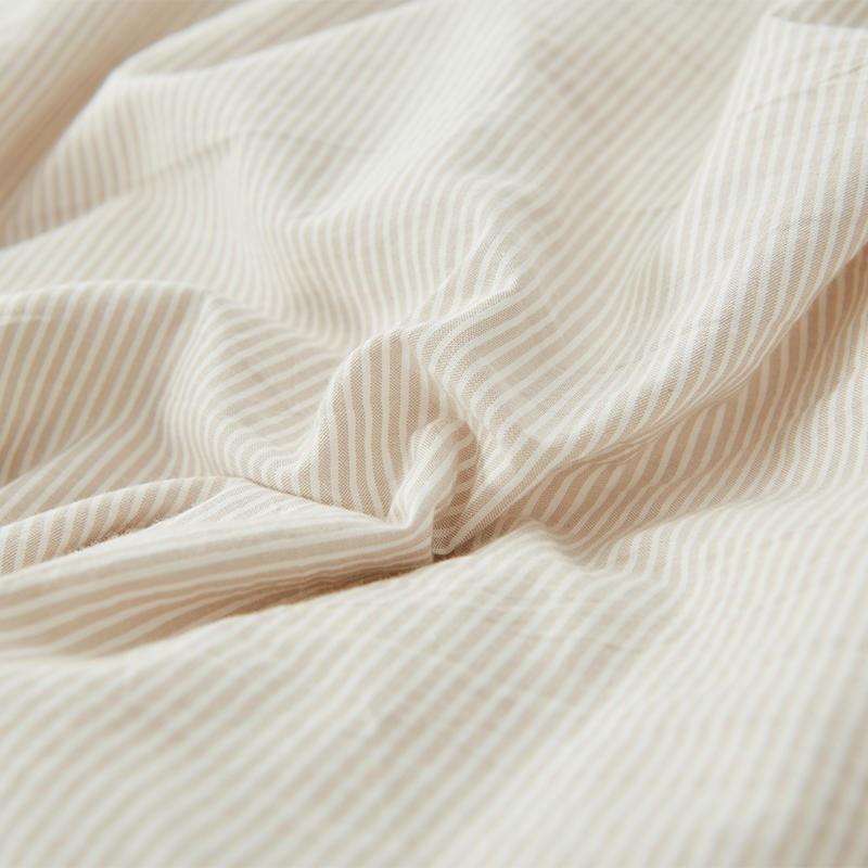 Olivia Stripe Ultra-Soft Duvet Cover Set 100% Washed Cotton