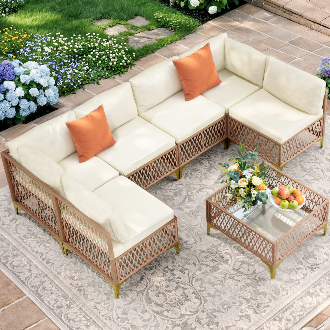 Axis Boho Outdoor Sectional Set