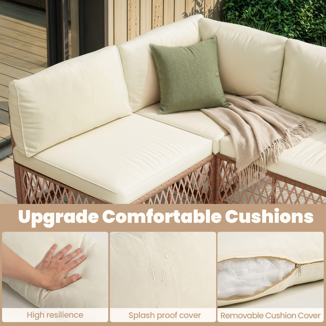Axis Boho Outdoor Sectional Set