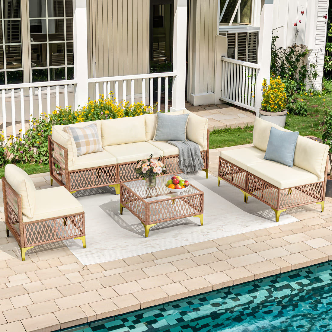 Axis Boho Outdoor Sectional Set