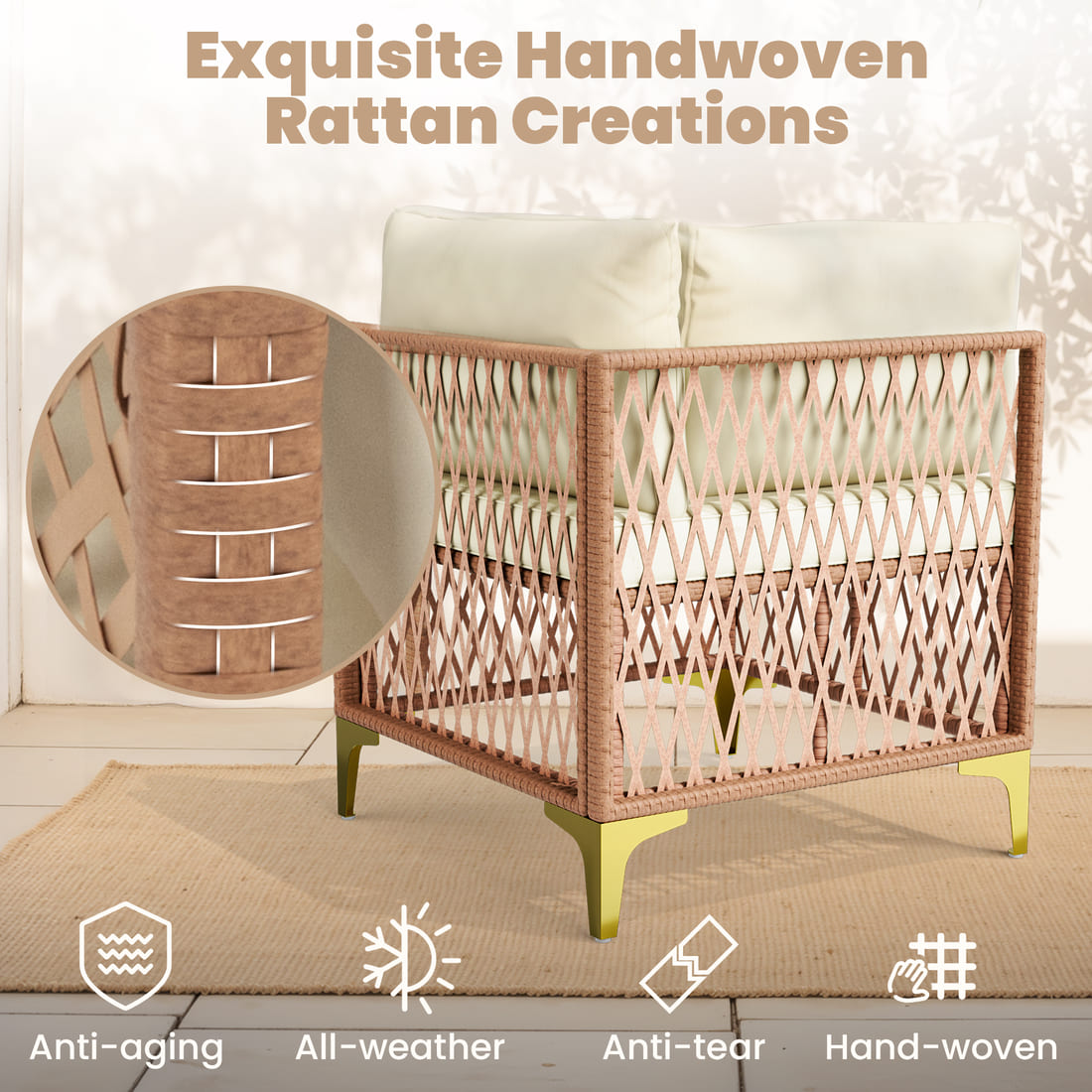 Axis Boho Outdoor Sectional Set