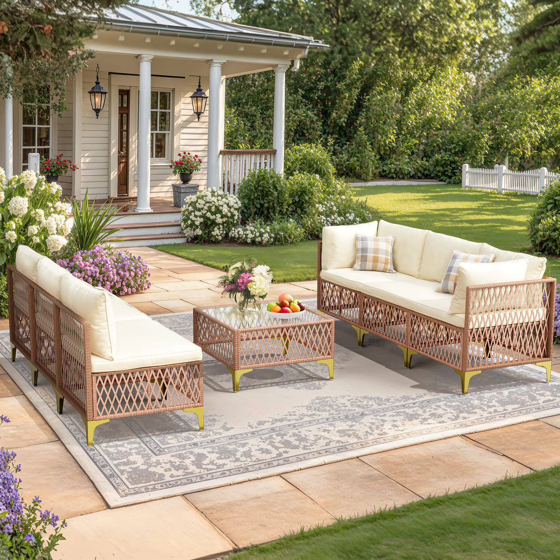 Axis Boho Outdoor Sectional Set